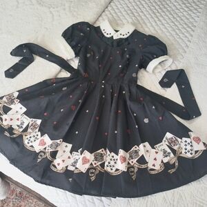 Secret Honey Japanese Lolita Alice in Wonderland Playing Cards Dress